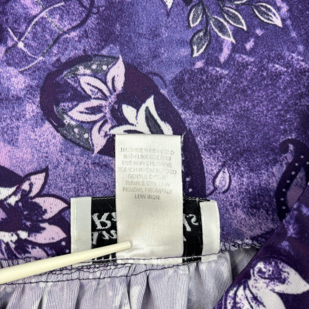 Vintage Anthony Richards Purple Floral Muumuu Wom… - image 6